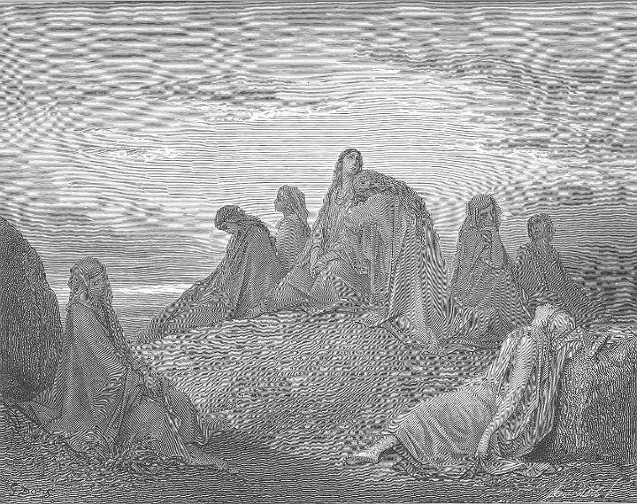 Dore_07_Judg11_Women Mourn with Jephthah's Daughter